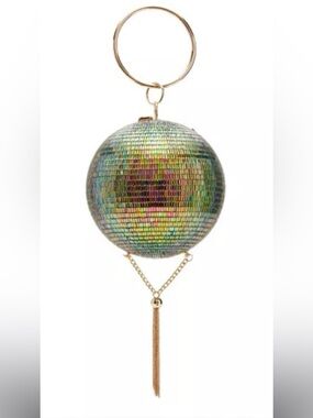 Betsey Johnson Dancing Queen Disco Ball Iridescent Rare HTF NWT